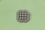 40L Fashion Buttons For Clothing , Watermill Pearl Vintage Rhinestone Buttons