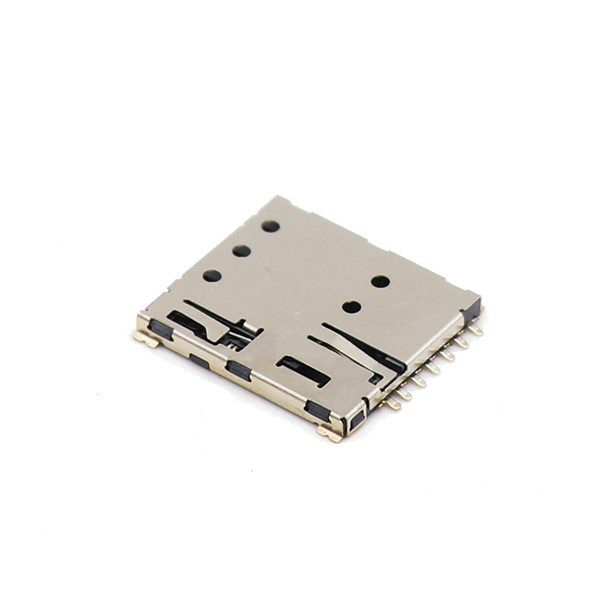 Nano Type 6 Pin Sim Card Connector LCP Push Push Sim Connector For Moblie Phone