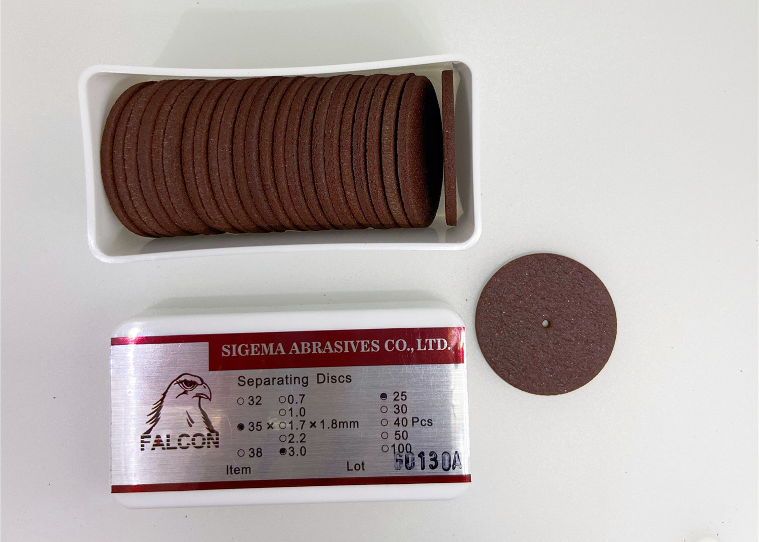 Lab Diamond Disc Dental Grinding Wheel 3.0mm Brown odorless