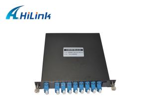 Wholesale 8CH CWDM Optical Mux Demux LGX Cassette Single Fiber LC/UPC 1270nm-1410nm from china suppliers