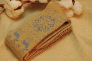 Wholesale Trendy vintage style christmas deer patterned design cotton winter knee high thick socks from china suppliers