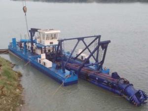 Wholesale 650mm 26 inch Cutter Suction Mud Dredging Boat Dredger Sand Suction with Spud Carriage and Anchoring Booms from china suppliers