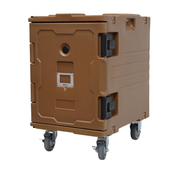 Eco Friendly Stackable Food Carrier Camping Hot Insulated Food Pan Carrier With Wheels