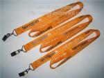 Swivel metal card jaw clip polyester lanyards, id badge lanyard with metal jaw