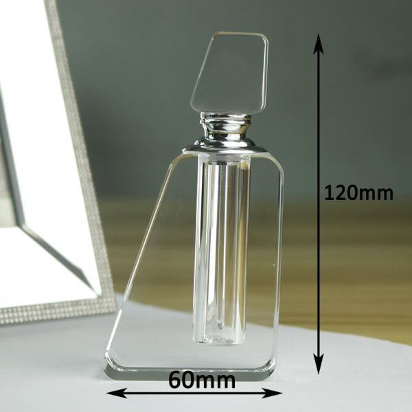 Custom Clear Crystal Perfume Bottles 3ml 6ml 12ml Crystal Attar Bottle For Business Gifts