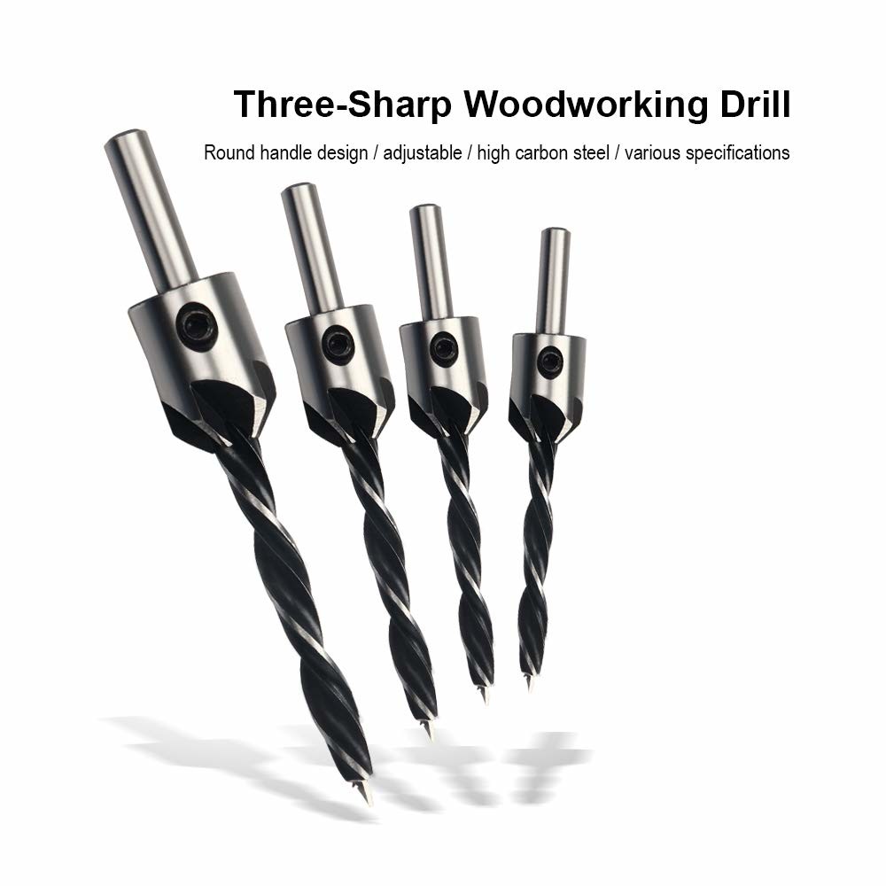China HSS Brad Point Countersink Drill Bit Set 5Pcs DIN/ANSI on sale