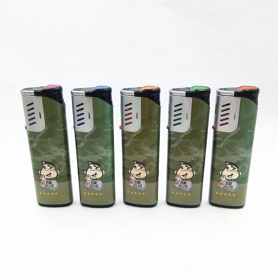 EUR Standard Hot Selling Windproof Electric Lighter Custom Logo Cigarette Lighter