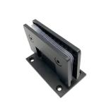 304 Stainless Steel Matt Black 90 Degree Shower Door Hinge for Square Appearance