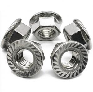 Wholesale Din6923 Metric Serrated Flange Head Nut White Zinc Plated Steel 8.8 Grade from china suppliers