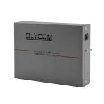 30W POE Fiber Optic Ethernet Media Converter Rack Mounted Duplex SC Port AC