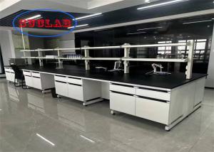 Wholesale Chemistry Lab Workbench Stainless Steel PP Steel Fire Resistant Laboratory Worktable Manufacturer With Multiple Cabinets from china suppliers