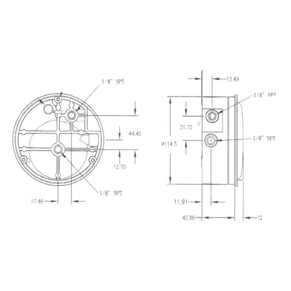 1/8" NPT Micro Differential Pressure Instrument Filter Resistance