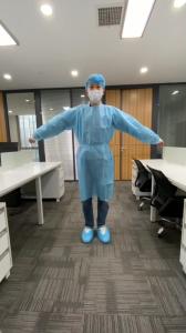 Wholesale pp+pe isolation gown disposable protective clothing isolation gowns from china suppliers