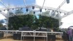 White Cover 6Pillars 450*450MM Truss Size 12*12*7M Lighting Global Stage