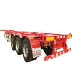 Steel Skeleton Semi Trailer for 20ft 40ft Container Chassis in Southeast Asia