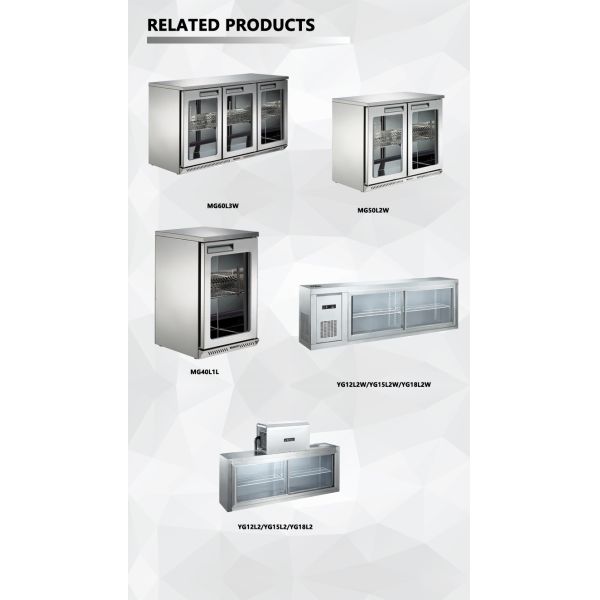 CE Certificate Glass Door Drinks Display Under Counter Bar Refrigerator