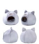 Coral Fleece Pet Bed Cats Sleeping Bag Winter Warm Small Cat Beds