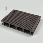 Outdoor Composite Lumber Decking Boards Fireproof Embossed Surface