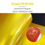 Digital UV Printing Material UV Transfer Stickers Logo Gold Foil DTF Printer
