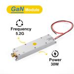 30W GaN Module for Counter Fpv Anti Drone PA 136g 433MHz 428-438MHz 29.7*131*15