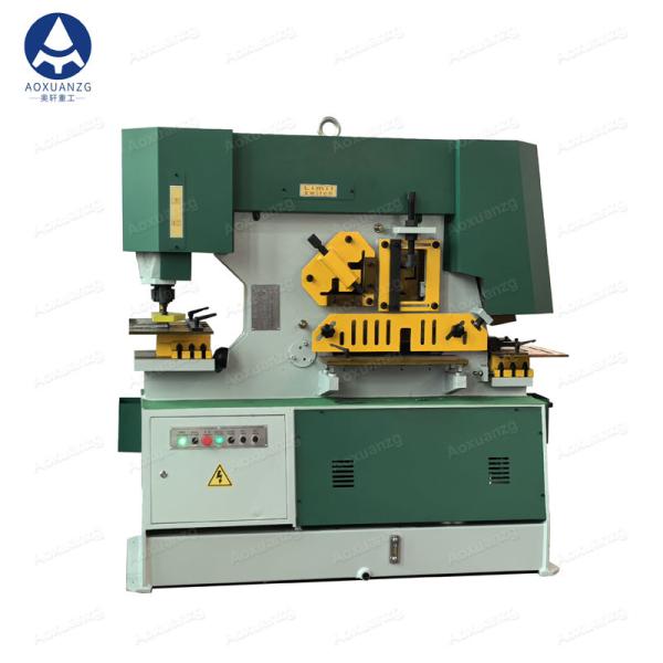 High Accuracy Q35Y-20 Hydraulic Ironworker Machine 100 Ton Multifuction Punch