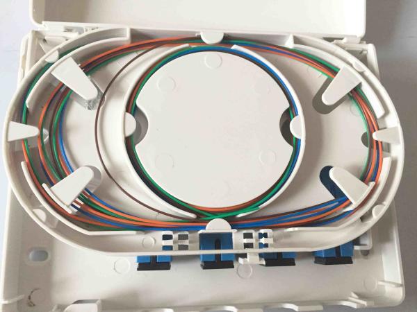 Easy Installation Fiber Optic Termination Box , Waterproof 4 Cores FTTH