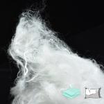 Recycled Siliconized Micro Fiber / Down Like Fiber For Filling Pillows