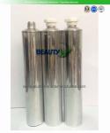 Hair Color Cream Aluminum Empty Cosmetic Tubes 30ml With Black Octagonal Cap