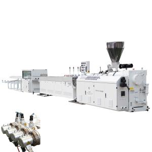 Wholesale Four Head Outlet 16/20/25/32 PVC Electric Cable Conduit Pipe Tube Production Line With Double Screw from china suppliers
