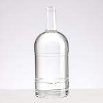 750ml Extra Flint Clear Square Glass Bottle for Spirits Liquor Gin Vodka Brandy