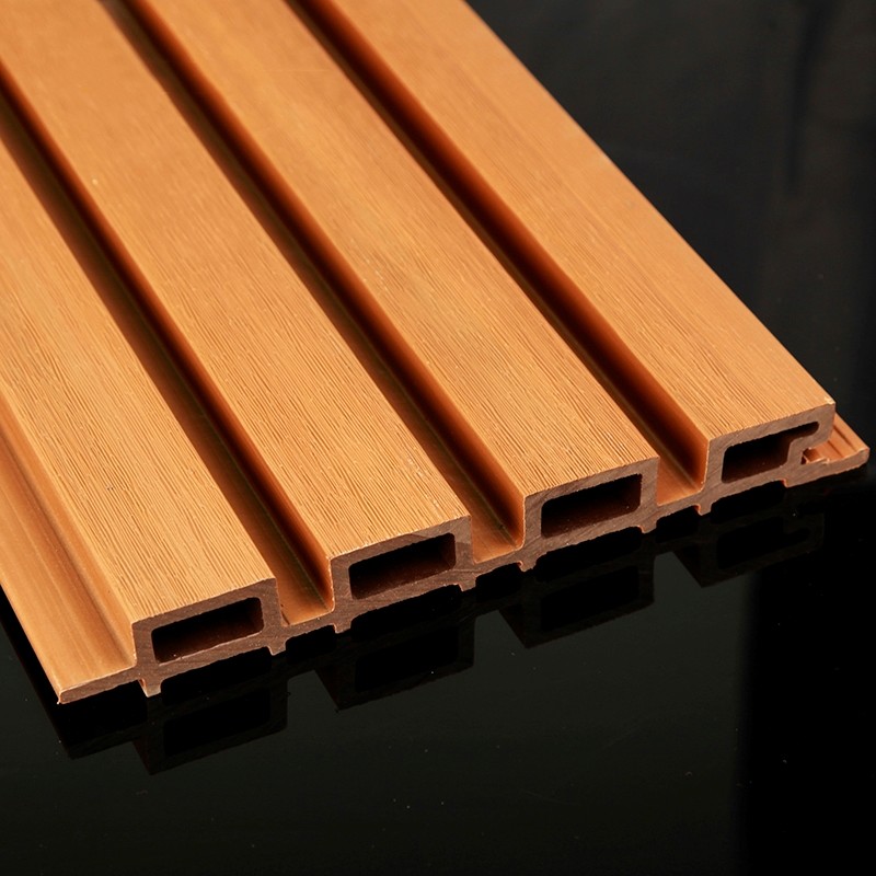 High Quality Outdoor Wpc Fluted Wall Panel 3D Wpc Decorative Wooden Wall Panel For Home Decoration