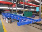 Container Transport Truck Trailer 40ft 3 Axles Skeleton Semi Trailer for