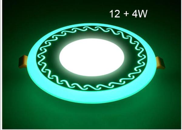 Led Round Ceiling Light Blue + White , Commercial Ceiling Lights For Shopping