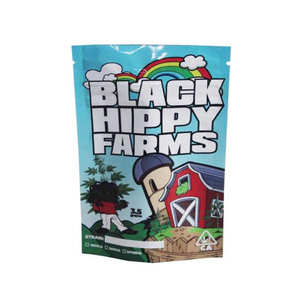 Aluminum Foil PE Laminated Stand up Zipper Pouch for Weed Cabannis Tobacco