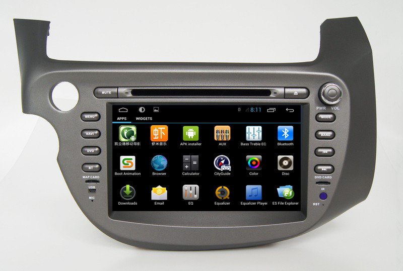 Ouchuangbo car radio touch screen android 6.0 for Honda FIT JAZZ 2008-2012 with gps navigation bluetooth
