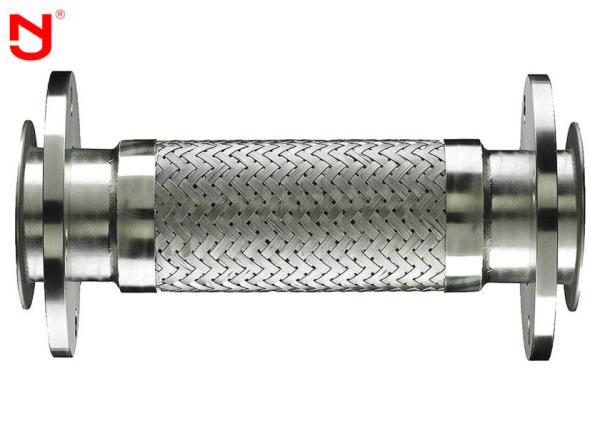 Double Wire Metal Braided Hose Steel Belt Net Both Ends Flange Connector