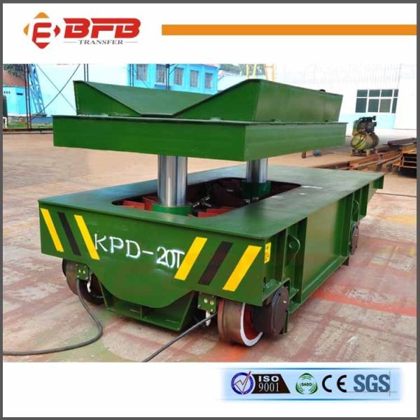 Metallurgy Plant Coil Transfer Cart , V Frame Motorised Rail Trolley Agricultura