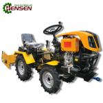 Synchro Small Diesel Garden Tractors Yellow Orange Agricultural Mini Tractor
