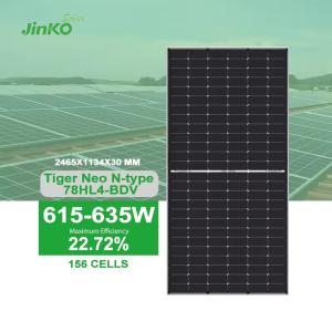 Wholesale 615 620 625 630 635 Watt Ran N-Type Topcon Jinko Solar Panel Bifacial Double Glass 78HL4-BDV from china suppliers