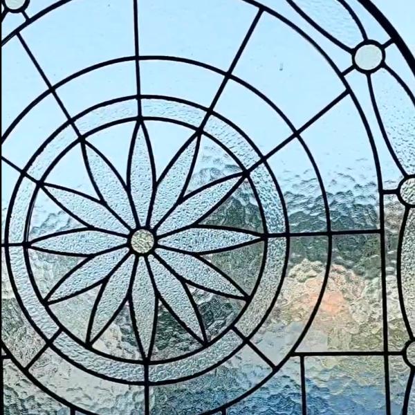 Church Glass Custom Size Circular Traditional Stained Glass Window For Exterior