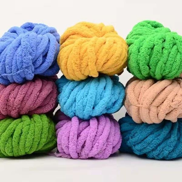 Thick Colorful Chenille Yarn For Hand Knitting Crochet Yarn