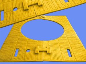 Wholesale Anti Skid Drilling Rig Accessories Mats 30mm Thickness Polyurethane Rubber from china suppliers