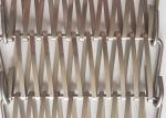 Aluminum Weave 36m Spiral Wire Mesh Smooth Fabric Cladding 36% Gap