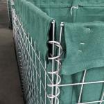 Galvanized Welded 5.00mm Wire Military Barrier Gabion Sand Bag UV Resistance