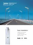 Unike Super Bright Pole Mount 30w 40w All In One Led Solar Street Light