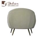 Defaico White Wool Armchair For Restaurant Hotel SGS ISO Approval