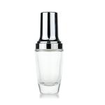 Skin Care Packaging Cosmetic Glass Bottles 30ml With Lotion Pump