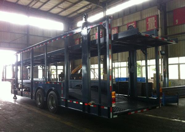 Auto Transport Commercial Car Carrier Trailer 8 Cars 8 Piece Leaf Spring Double