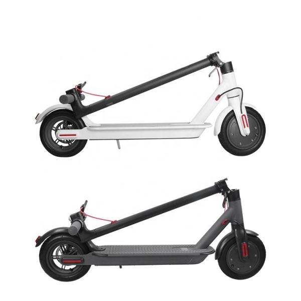 8.5 Inch Tire Electric Stand Up Scooter Whtie / Black Color With Double Braking