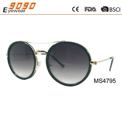 Hot Sale black Metal Sunglasses , UV 400 protection lens,suitable for men and